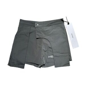 Heliot Emil Double layered panel nylon shorts